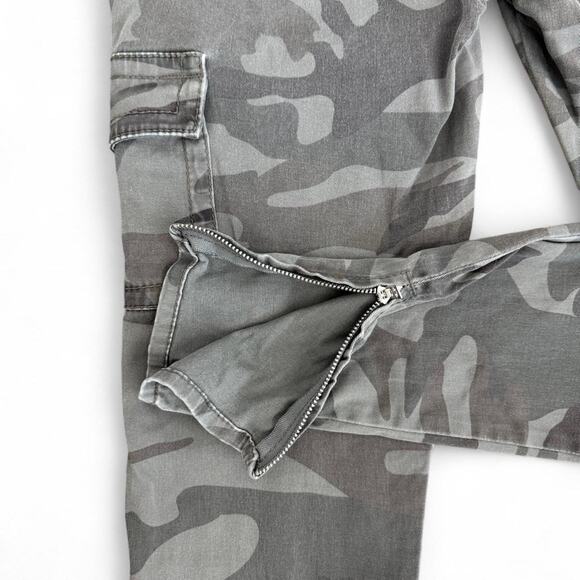 True Religion Women’s 28 Camo Cargo Mid Rise Skinny Jeans Ankle Zip - Picture 4 of 8